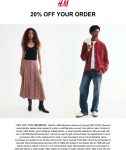20% off via login at H&M #hm