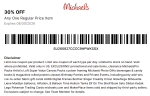 30% off a single item at Michaels, or online via promo code MAKEIT30 #michaels