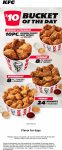 $10 chicken buckets weekdays at KFC #kfc