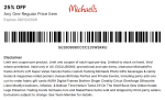 25% off a single item at Michaels, or 40% online via promo code WOW40 #michaels 25% off a single item at Michaels, or 40% online via promo code WOW40 #michaels