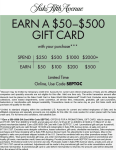 $50-$500 off $250+ at Saks Fifth Avenue, or online via promo code SEPTGC #saksfifthavenue