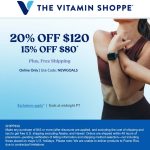 15-20% off $80+ today at The Vitamin Shoppe via promo code NEWGOALS #thevitaminshoppe