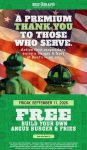 First responders enjoy a free burger & fries today at Beef OBradys restaurants #beefobradys First responders enjoy a free burger & fries today at Beef OBradys restaurants #beefobradys