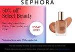 Various beauty 50% off today at Sephora #sephora Various beauty 50% off today at Sephora #sephora