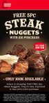 Free steak nuggets on $10 today at Arbys #arbys