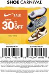 $10-$30 off $75+ & more at Shoe Carnival, or online via promo code STEPUP #shoecarnival $10-$30 off $75+ & more at Shoe Carnival, or online via promo code STEPUP #shoecarnival