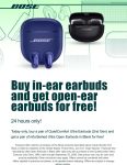 Second earbuds free today at Bose #bose