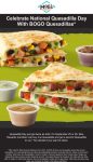 Second quesadilla free at Moes Southwest Grill #moessouthwestgrill