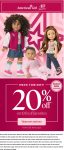 20% off today at American Girl doll #americangirl