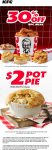 30% off 8pc chicken meal & more at KFC #kfc