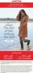 40-50% off everything at Lands End via promo code FALLSTEALS and pin 1234 #landsend 40-50% off everything at Lands End via promo code FALLSTEALS and pin 1234 #landsend