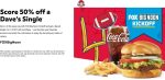 50% off a single cheeseburger at Wendys via promo code FOXBigNoon #wendys