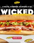 5 meat 3 cheese wicked sandwich = $7 today at Which Wich #whichwich 5 meat 3 cheese wicked sandwich = $7 today at Which Wich #whichwich