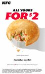 $2 pot pie via login at KFC restaurants #kfc $2 pot pie via login at KFC restaurants #kfc