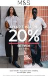 20% off $110+ at Marks and Spencer #marksandspencer