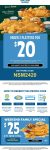 2 variety platters = $20 & more at Long John Silvers via promo code NSM2420 #longjohnsilvers