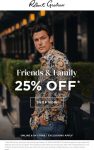 25% off at Robert Graham, ditto online #robertgraham