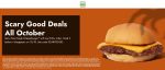 Free cheeseburger on $10 at Shake Shack via promo code SCARYGOOD #shakeshack Free cheeseburger on $10 at Shake Shack via promo code SCARYGOOD #shakeshack