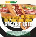 Second footlong sandwich free via login at Subway #subway Second footlong sandwich free via login at Subway #subway