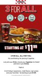 Appetizer + entree + drink = $12 at TGI Fridays #tgifridays