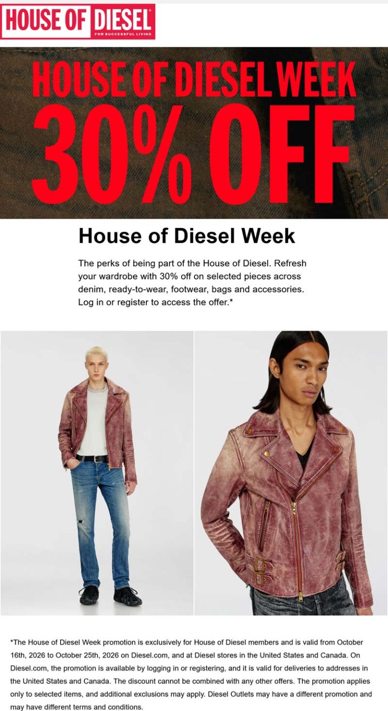 30% off at Diesel