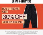 30% off 3+ items today at Urban Outfitters #urbanoutfitters 30% off 3+ items today at Urban Outfitters #urbanoutfitters