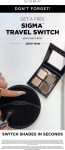 Free travel switch on $75+ at Sigma Beauty #sigma